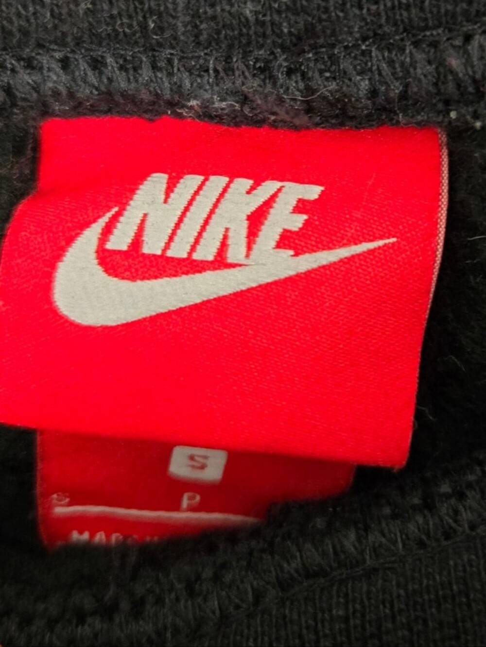 Nike Air Women’s Jogger Sweatpants | Black & Red Fleece Athleisure Joggers Small - Picture 5 of 5
